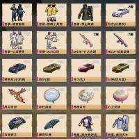 12个车币账号81套装-125枪皮-9载具-2珍稀飞行器