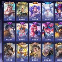 贵族3 传说皮肤3 星元套装5 史诗皮肤21 发育路21段 皮肤数量125 皮肤价值:66900 英雄124 最强王者 总场次11899